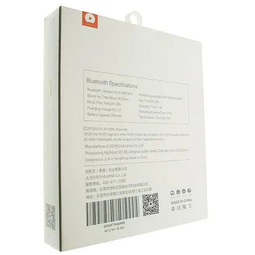 Навушники бездротові WUW R40 Bluetooth стереогарнітура чорна - фото 6