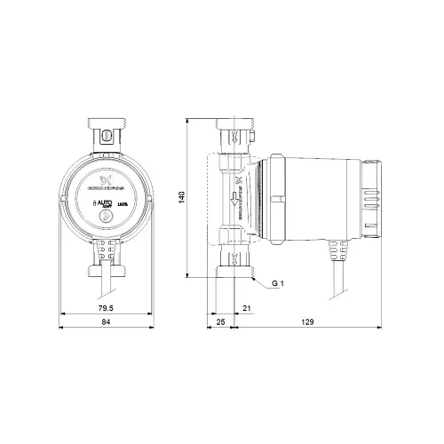 Циркуляційний насос Grundfos Comfort 15-14 BXA PM (97916749) - фото 2