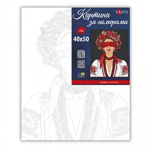 Картина по номерам Santi Украинская муза 40х50 см (955752) - фото 2