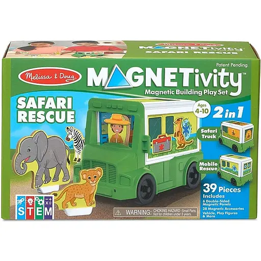 Ігровий набір Melissa & Doug Сафарі - рятувальна машина магнітний (MD30666)