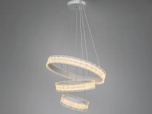 Люстра LED подвесная черная 140Вт пульт до 25м² - фото 3