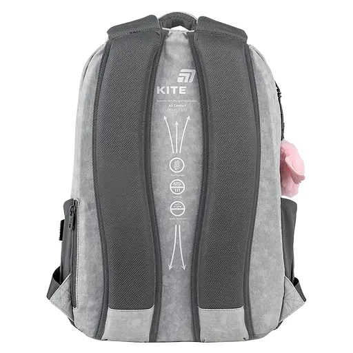Рюкзак Kite Education teens 2578M HK Сірий (HK26-2578M) - фото 7