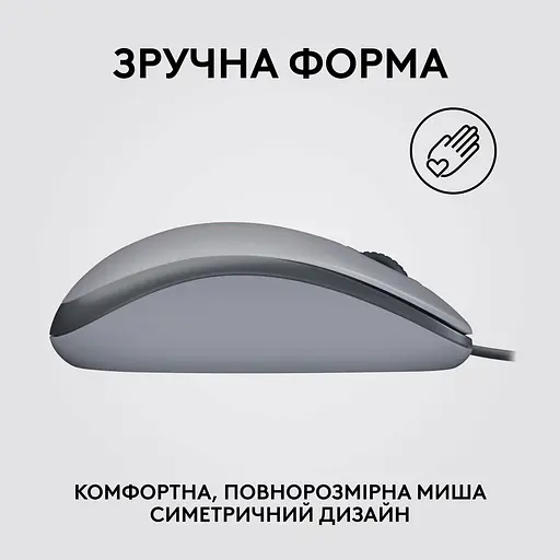 Беспроводная мышь Logitech M110 USB Silent Mid Gray (L910-006760) (910-006760) - фото 5