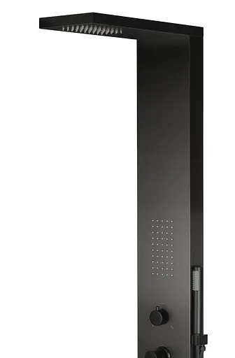 Душова панель Corsan Tugela black LED S029MBLLED, Чорний матовий - фото 2