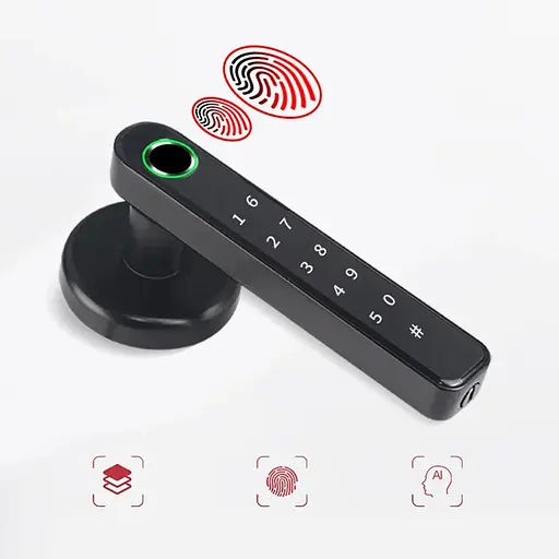 Биометрический умный кодовый смарт замок на межкомнатную дверь Badodo Security 196 - фото 4