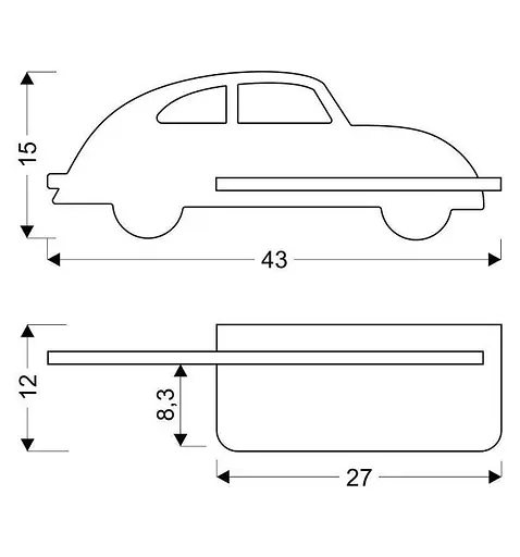 Настінний світильник Candellux 21-85061 CAR - фото 3