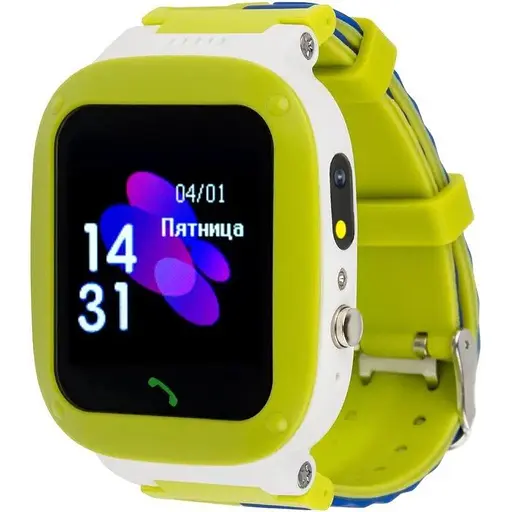 Smart Watch AmiGo GO004 Splashproof Camera+Led Green UA UCRF - фото 1