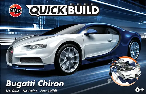 Конструктор Airfix суперкар Bugatti Chiron QUICKBUILD Airfix багатобарвний J6044