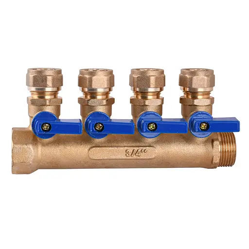 Коллектор Cristal 3/4х16″ 4-ой с перекрыванием (NM-1018) 000001361 - фото 1