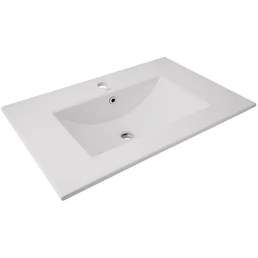 Раковина врезная мебельная Qtap Albatross 720х460х180 White без донного клапана QT01113070CW1 - фото 1