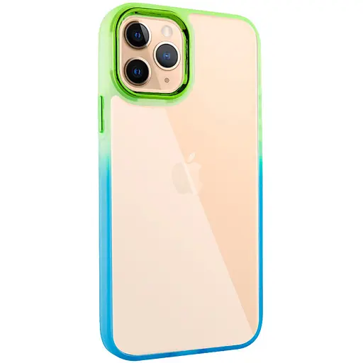 Чехол Epik TPU+PC Fresh sip series для Apple iPhone 11 Pro Max 6.5 Бирюзовый/Лимонный - фото 1