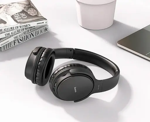 Накладные Bluetooth наушники Hoco DW02 |BT5.0, TF, AUX, 4Hours| black - фото 5