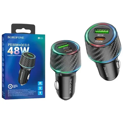Зарядний пристрій Borofone BZ21 PD30W+QC3.0