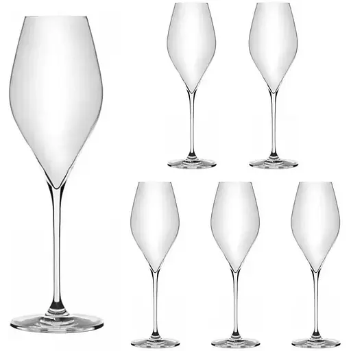 Набір келихів для шампанського Lora Мілан 330 мл 6 шт. NGC233SETCHAMP