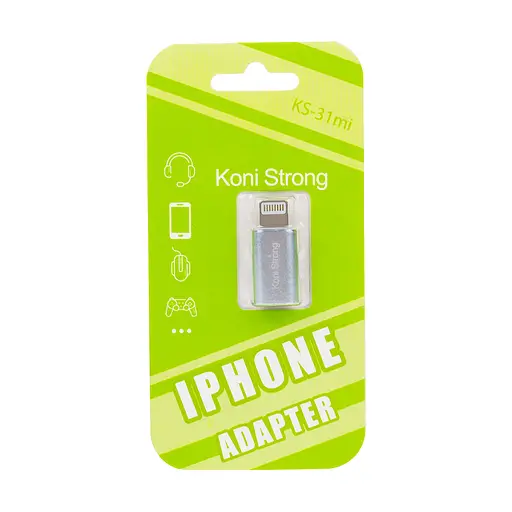 Перехідник Koni Strong Micro to Lightning KS-31 мi - фото 2