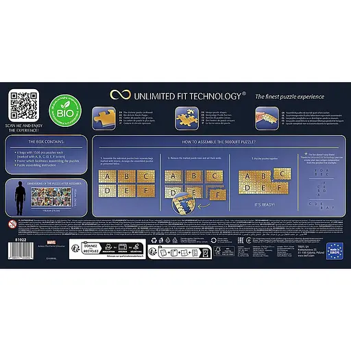 Пазлы Trefl Безграничная коллекция Марвел, Мстители 9000 элементов - фото 3
