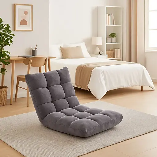 Кресло Costway Tiktok напольное с регулируемой спинкой - фото 2