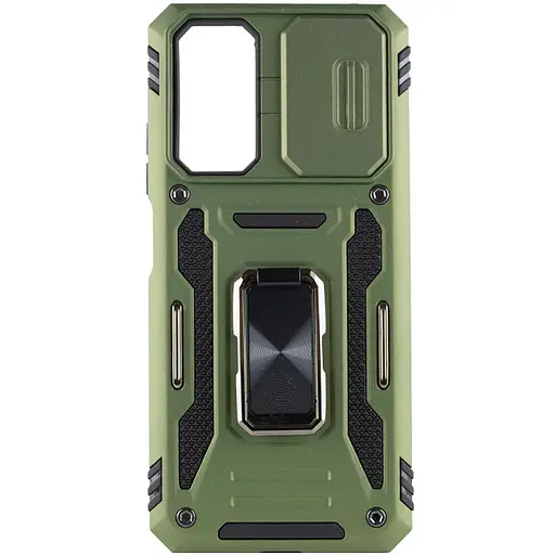 Ударопрочный чехол Camshield Army Ring для Xiaomi Redmi Note 11 (Global) / Note 11S / Note 12S Оливковый / Army Green - фото 4