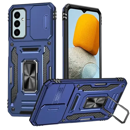 Ударостійкий чохол Camshield Army Ring для Samsung Galaxy M34 5G Синій / Navy