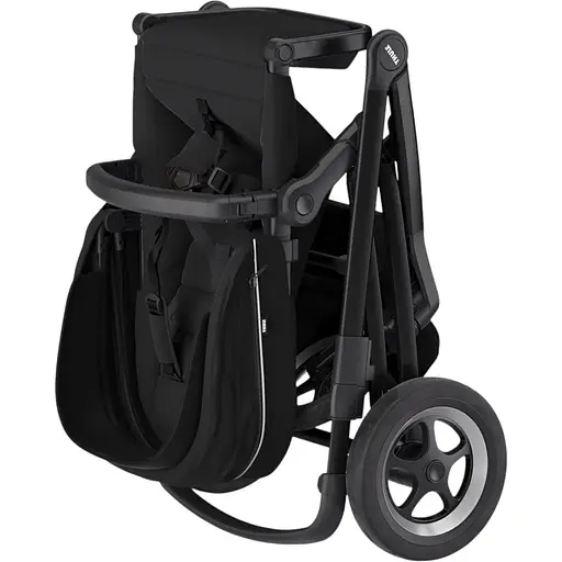 Детская коляска Thule Sleek Midnight Black on Black с люлькой (TH 11000026) - фото 4