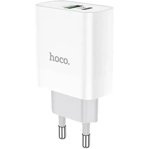 Зарядное устройство Hoco C80A USB/ Type-C QC PD 20W белый - фото 1