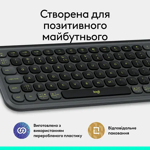 Клавіатура Logitech Pop Icon Keys Graphite (920-013157) - фото 10