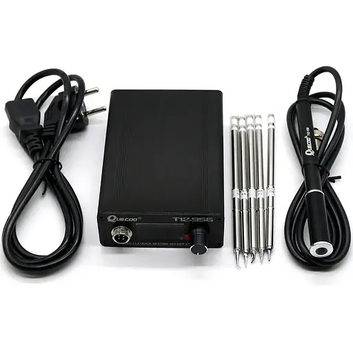 Паяльна станція Quicko T12-956 з металевою ручкою M8 (жала ILS, KU, JL02, BL, BC1)