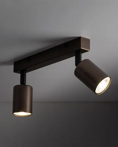 Світильник поворотний, спот TK Lighting 6180 Top GU10 2x10W IP20 коричневий - фото 2