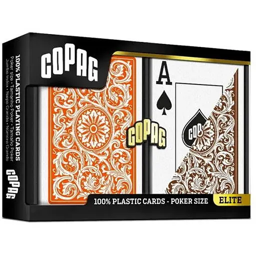 Карти гральні Cartamundi Copag 1546 100% Plastic Jumbo Index (2 колоди) (ВР_КГК1546) - фото 1