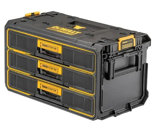 Ящик DeWalt TOUGHSYSTEM 2.0 модуль на 3 ящика (DWST08330-1) - фото 2