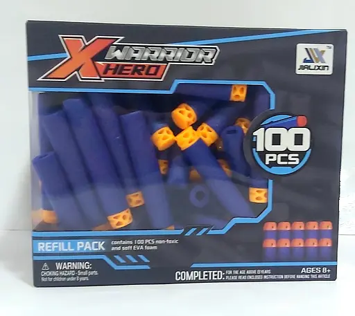 Поролоновые снаряды 100шт JLX7253/7254/7255 Shantou Jinxing Plastics (6904151049076) Вид 4 - фото 1