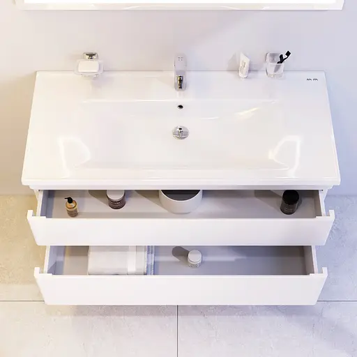 Тумба з умивальником AM.PM Hit підвісна 100 см білий M93A-FHX01002-WC01002WG38 Білий - фото 3