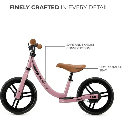 Беговел Kinderkraft Space Dark Pink (KRSPAC23PNK0000) - фото 7