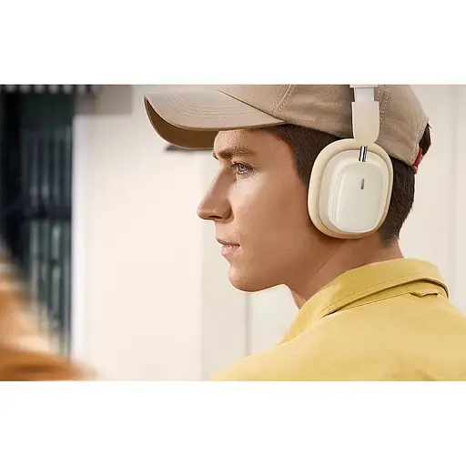 Беспроводные наушники Baseus Bowie H1i Noise-Cancellation Wireless Headphones полноразмерные белые - фото 7