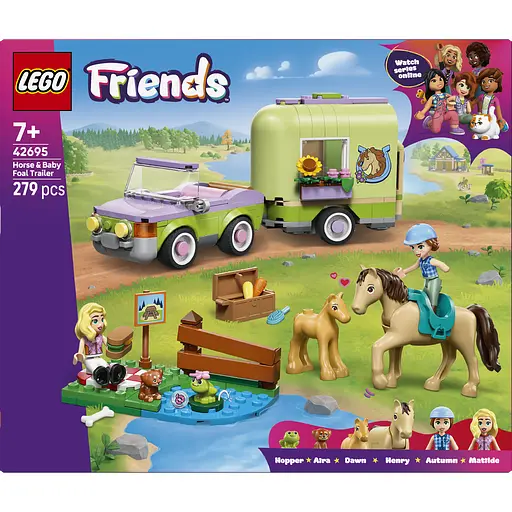 Конструктор LEGO Friends Прицеп для коня и жеребенка 279 (42695)