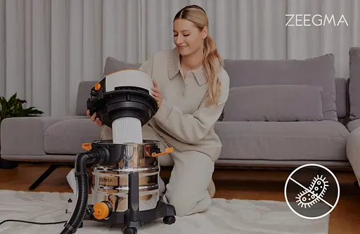 Пилосос Zeegma Zonder PRO AQUA професійний миючий Silver - фото 4