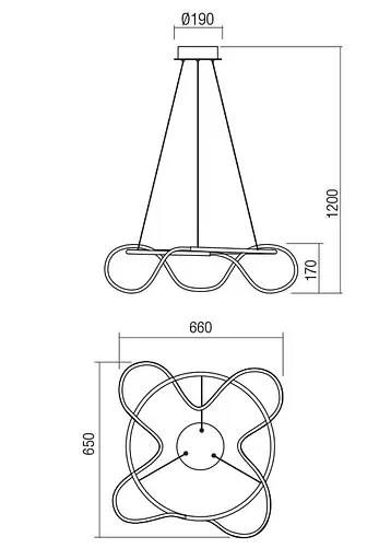 Подвесной светильник Redo CORRAL SU LED 40W D700 3000K MAT GOLD (4.1.2) 01-2110 - фото 2
