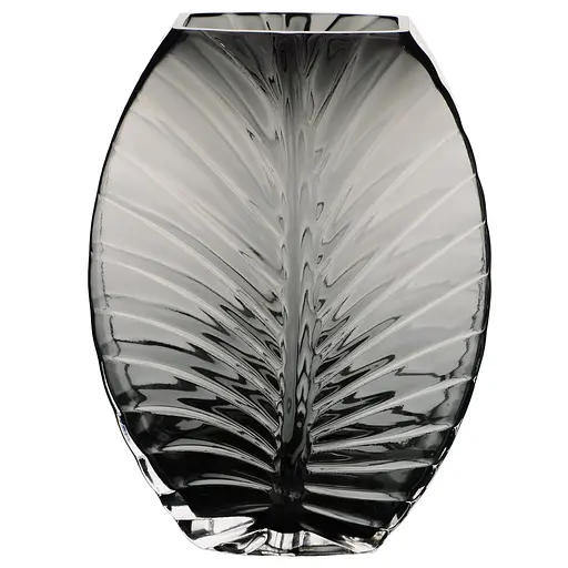 Ваза Viva Leaf дымчато-серый 25 см (A060205)