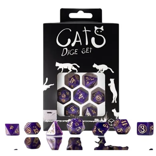 Набір кубиків Cats Dice Set: Purrito , 7 шт. (SCAT01) - фото 1