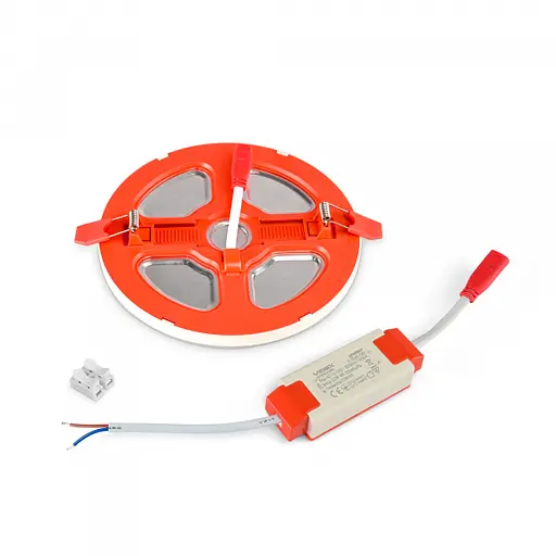 LED світильник вбудований з декоративною підсвіткою VIDEX DL4R 12W+4W 5000K+2700K 220V - фото 9