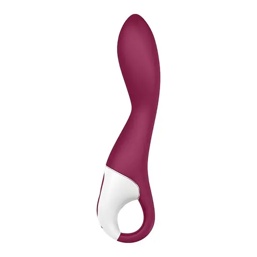 Вібратор Satisfyer Heated Thrill Connect App 20.6 см бордовий - фото 3