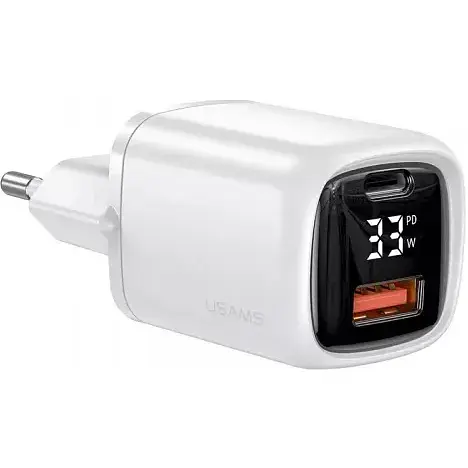 Зарядний пристрій з дисплеєм Usams T46 33w 2 виходи - фото 1
