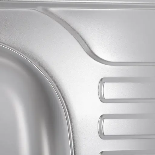 Кухонна мийка Haiba 65x50 Satin HB0555, Нержавіюча сталь - фото 3