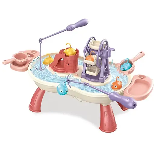 Риболовля, платформа-столик, циркуляція води, рибки, вудки, QY9995 - фото 3