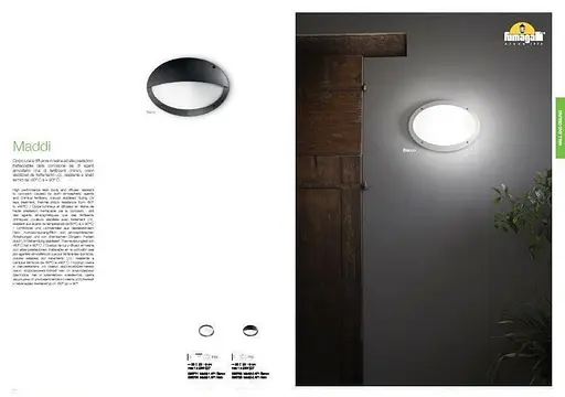 Вуличний світильник Ideal Lux MADDI-2 AP1 NERO (096728) - фото 5