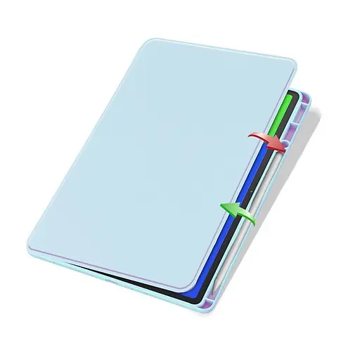 Чохол Lenovo Idea Tab Pro 12.7 2025 TPUCristal Pen holder 360 Голубий - фото 3