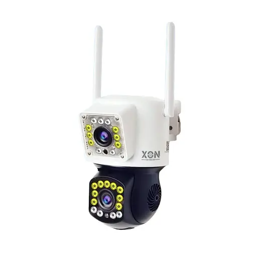 IP-камера уличная с двойным объективом XON SmartCam Wi-Fi 1080P (NCWEW22VW 7416) Белая - фото 1