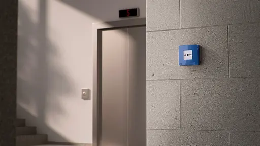 Беспроводная настенная кнопка для активации пожарной тревоги вручную Ajax для жилых объектов Manual Call Point, jeweller, беспроводной, синий - фото 2