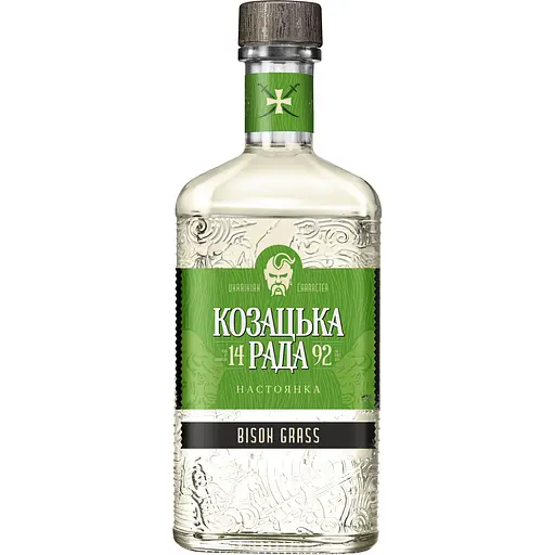 Алкогольний напій Козацька Рада Зубровка, 37,5%, 0,5 л (878770)