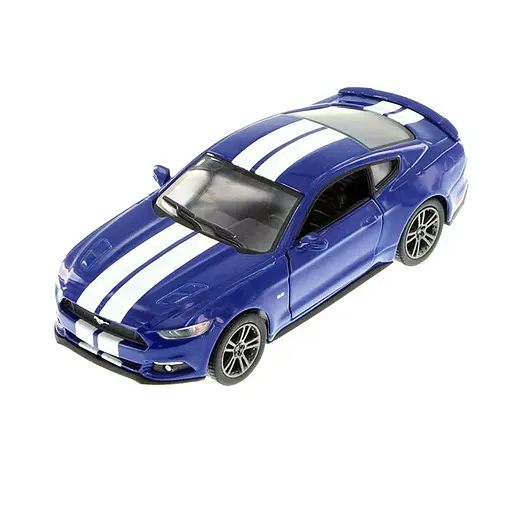 Машинка Ford Mustang GT (2015) Kinsmart KT5386FW, 1:38 Синий - фото 1